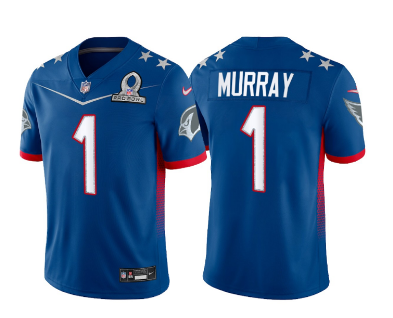 Men’s Arizona Cardinals #1 Kyler Murray Blue 2022 Pro Bowl Vapor Untouchable Stitched Limited Jersey->2022 pro bowl->NFL Jersey