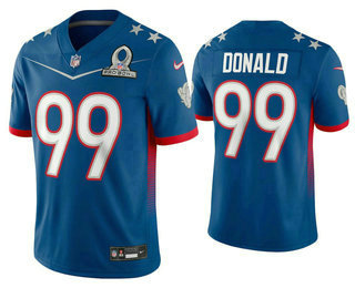 Men’s Los Angeles Rams #99 Aaron Donald Blue 2022 Pro Bowl Vapor Untouchable Stitched Limited Jersey->2022 pro bowl->NFL Jersey