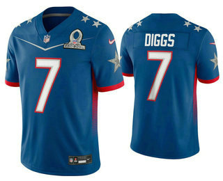 Men’s Dallas Cowboys #7 Trevon Diggs Blue 2022 Pro Bowl Vapor Untouchable Stitched Limited Jersey->2022 pro bowl->NFL Jersey