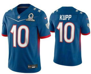 Men’s Los Angeles Rams #10 Cooper Kupp Blue 2022 Pro Bowl Vapor Untouchable Stitched Limited Jersey->2022 pro bowl->NFL Jersey