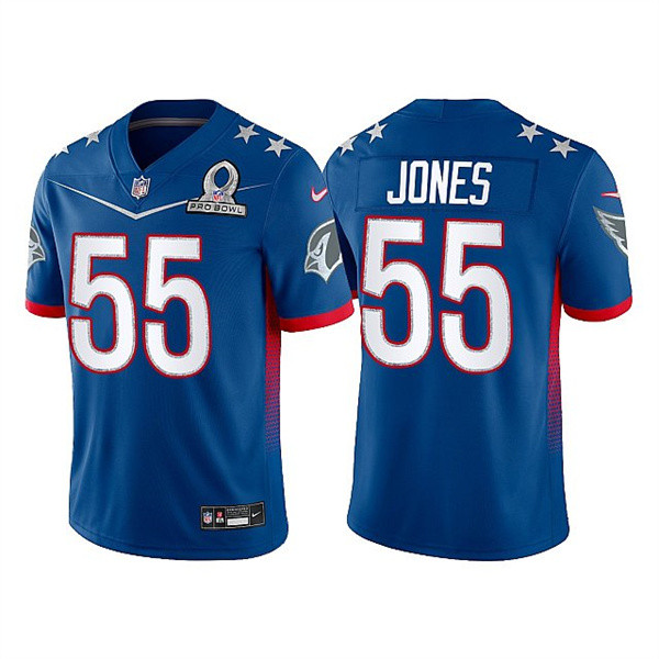 Men’s Arizona Cardinals #55 Chandler Jones 2022 Royal NFC Pro Bowl Stitched Jersey->2022 pro bowl->NFL Jersey