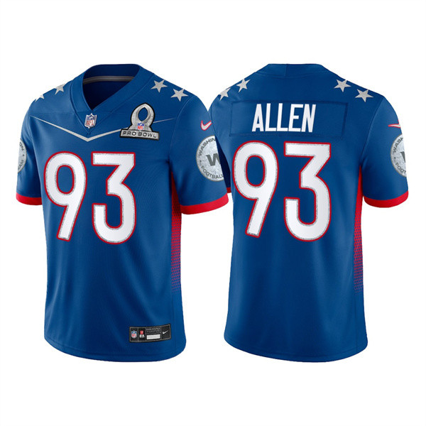 Men’s Washington Football Team #93 Jonathan Allen 2022 Royal NFC Pro Bowl Stitched Jersey->2022 pro bowl->NFL Jersey