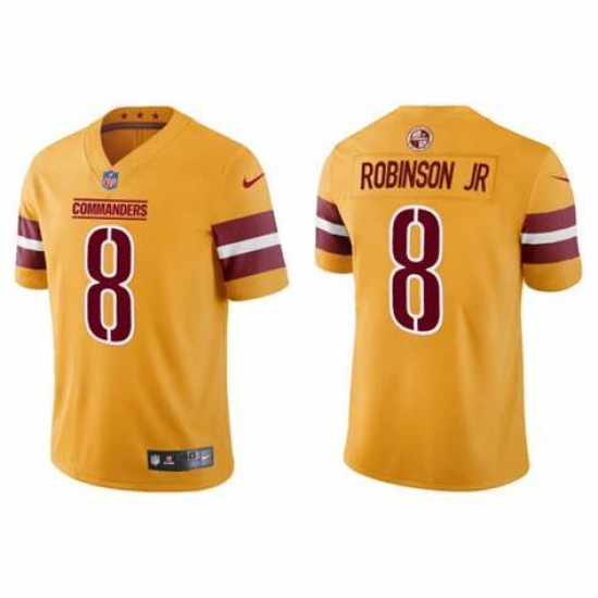 Men Washington Commanders #8 Brian Robinson Jr Yellow Vapor Limited Stitched Jersey->washington commanders->NFL Jersey