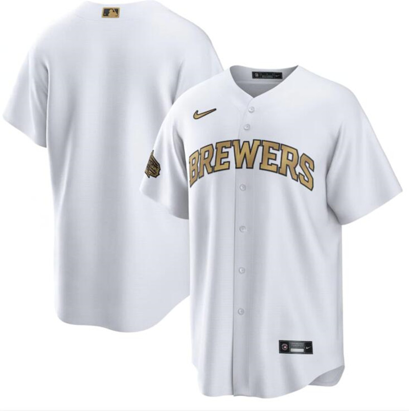Brewers Blank White Nike 2022 MLB All Star Cool Base Jersey->san diego padres->MLB Jersey