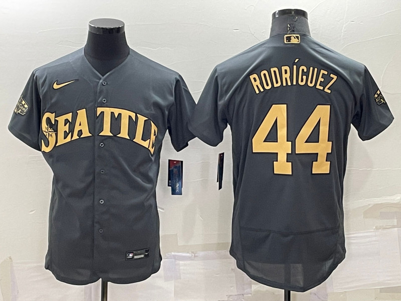 Mariners #44 Julio Rodriguez Charcoal Nike 2022 MLB All Star Flexbase Jerseys->seattle mariners->MLB Jersey