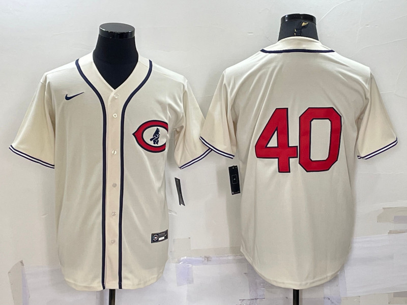 Reds #40 Nick Lodolo Cream Nike 2022 Field Of Dreams Cool Base Jersey->cincinnati reds->MLB Jersey