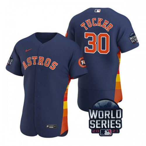 Houston Houston Astros #30 Kyle Tucker Men’s Nike 150th Anniversary 2021 World Series Authentic MLB Jersey – Navy Men’s->youth mlb jersey->Youth Jersey