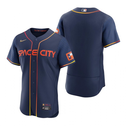 Houston Houston Astros Blank Navy Men’s Nike Authentic 2022 City Connect MLB Jersey Men’s->kansas city royals->MLB Jersey