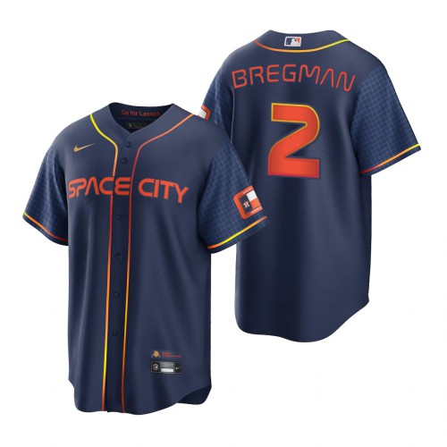 Houston Houston Astros #2 Alex Bregman Navy Men’s Nike Game 2022 City Connect MLB Jersey Men’s->houston astros->MLB Jersey