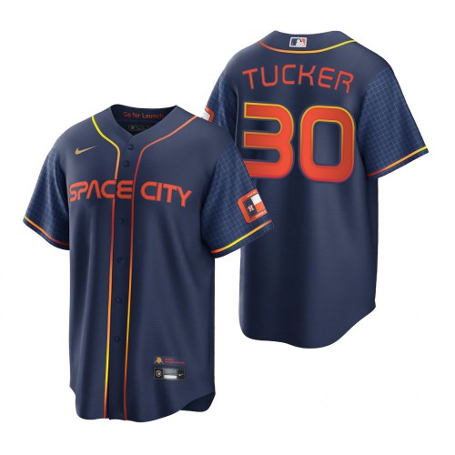 Houston Houston Astros #30 Kyle Tucker Navy Men’s Nike Game 2022 City Connect MLB Jersey Men’s->women mlb jersey->Women Jersey