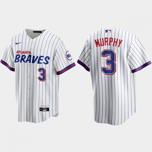 Atlanta Atlanta Braves #3 Dale Murphy White Men’s Nike 2021 City Connect Replica MLB Jersey Men’s