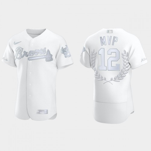 Atlanta Atlanta Braves #12 Jorge Soler Men’s Nike 2021 World Series Champions Patch MLB Authentic Player Jersey – White Men’s