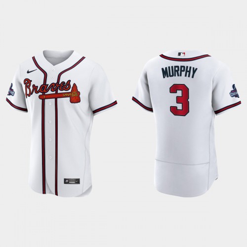 Atlanta Atlanta Braves #3 Dale Murphy Men’s Nike 2021 World Series Champions Patch MLB Authentic Player Jersey – White Men’s->atlanta braves->MLB Jersey