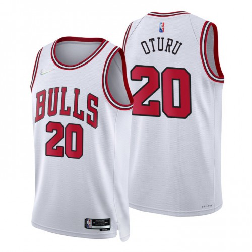 Nike Chicago Bulls #20 Daniel Oturu White Men’s 2021-22 NBA 75th Anniversary Diamond Swingman Jersey – Association Edition Men’s->youth nba jersey->Youth Jersey