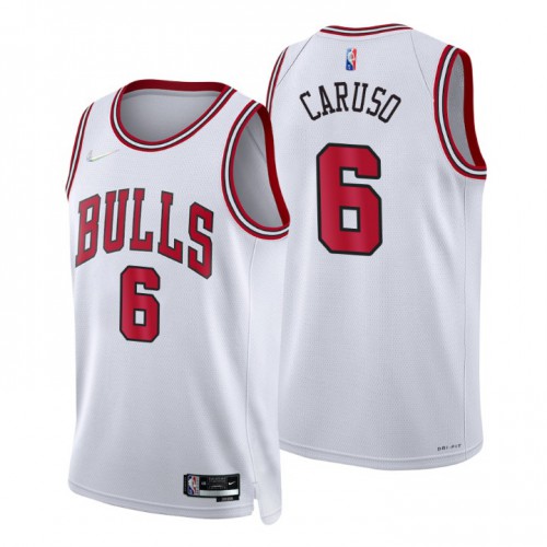 Nike Chicago Bulls #6 Alex Caruso White Men’s 2021-22 NBA 75th Anniversary Diamond Swingman Jersey –  Association Edition Men’s->women nba jersey->Women Jersey