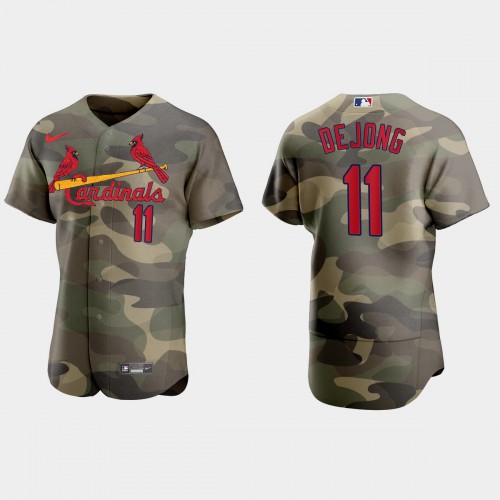 St.Louis St.Louis Cardinals #11 Paul Dejong Men’s Nike 2021 Armed Forces Day Authentic MLB Jersey -Camo Men’s->st.louis cardinals->MLB Jersey