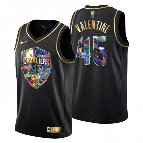 Cleveland Cleveland Cavaliers #45 Denzel Valentine Men’s Golden Edition Diamond Logo 2021/22 Swingman Jersey – Black Men’s->youth nba jersey->Youth Jersey