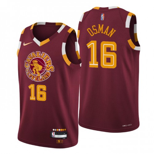 Cleveland Cleveland Cavaliers #16 Cedi Osman Men’s Nike Wine 2021/22 Swingman NBA Jersey – City Edition Men’s->youth nba jersey->Youth Jersey