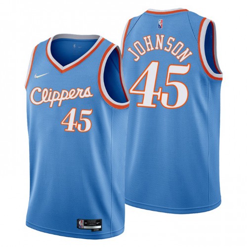 Los Angeles Los Angeles Clippers #45 Keon Johnson Men’s Nike Blue 2021/22 Swingman NBA Jersey – City Edition Men’s