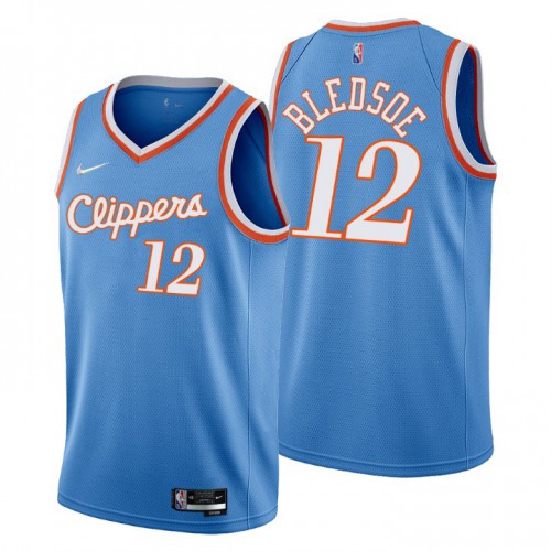 Los Angeles Los Angeles Clippers #12 Eric Bledsoe Men’s Nike Blue 2021/22 Swingman NBA Jersey – City Edition Men’s