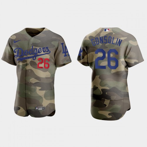 Los Angeles Los Angeles Dodgers #26 Tony Gonsolin Men’s Nike 2021 Armed Forces Day Authentic MLB Jersey -Camo Men’s