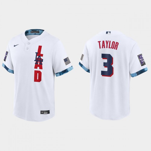 Los Angeles Los Angeles Dodgers #3 Chris Taylor 2021 Mlb All Star Game Fan’s Version White Jersey Men’s