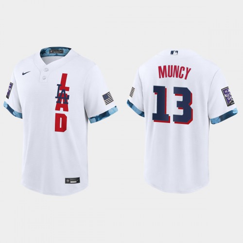 Los Angeles Los Angeles Dodgers #13 Max Muncy 2021 Mlb All Star Game Fan’s Version White Jersey Men’s