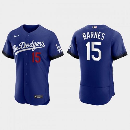 Los Angeles Los Angeles Dodgers #15 Austin Barnes Nike Men’s 2021 City Connect Authentic MLB Jersey Royal Men’s