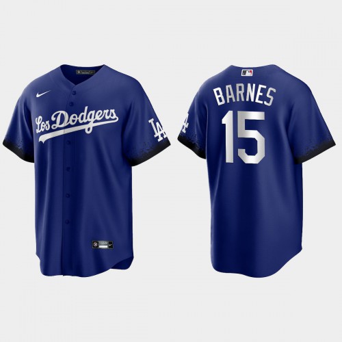Los Angeles Los Angeles Dodgers #15 Austin Barnes Nike Men’s 2021 City Connect Game MLB Jersey Royal Men’s