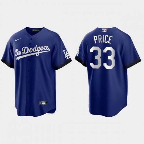 Los Angeles Los Angeles Dodgers #33 David Price Nike Men’s 2021 City Connect Game MLB Jersey Royal Men’s