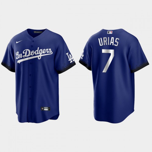 Los Angeles Los Angeles Dodgers #7 Julio Urias Nike Men’s 2021 City Connect Game MLB Jersey Royal Men’s