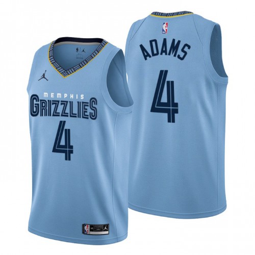 Nike Memphis Grizzlies #4 Steven Adams Men’s 2022-23 Statement Edition NBA Jersey – Blue Men’s
