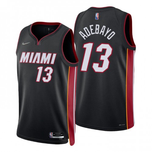 Nike Miami Heat #13 Bam Adebayo Black Men’s 2021-22 NBA 75th Anniversary Diamond Swingman Jersey – Icon Edition Men’s