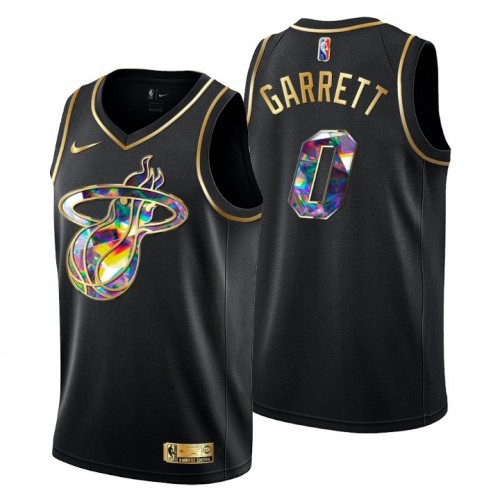 Miami Miami Heat #0 Marcus Garrett Men’s Golden Edition Diamond Logo 2021/22 Swingman Jersey – Black Men’s