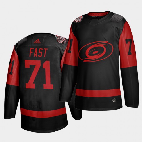 Carolina Carolina Hurricanes #71 Jesper Fast Black Men’s 2021 Stadium Series Outdoor Game Jersey Men’s->carolina hurricanes->NHL Jersey