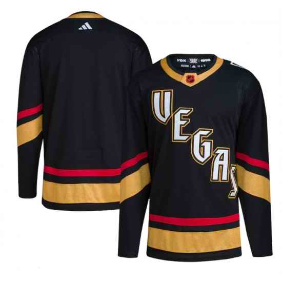 Men Vegas Golden Knights Blank Black 2022 #23 Reverse Retro Stitched Jersey->washington capitals->NHL Jersey