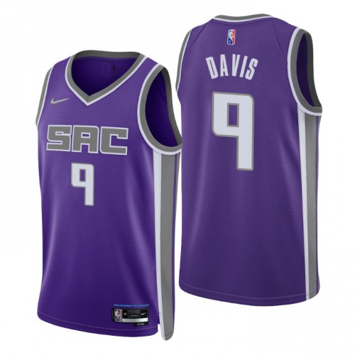 Nike Sacramento Kings #9 Terence Davis Purple Men’s 2021-22 NBA 75th Anniversary Diamond Swingman Jersey – Icon Edition Men’s->sacramento kings->NBA Jersey