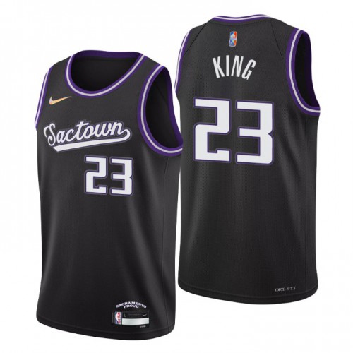 Sacramento Sacramento Kings #23 Louis King Men’s Nike Black 2021/22 Swingman NBA Jersey – City Edition Men’s->sacramento kings->NBA Jersey