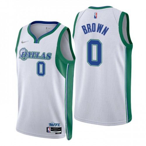 Dallas Dallas Mavericks #0 Sterling Brown Men’s Nike White 2021/22 Swingman NBA Jersey – City Edition Men’s