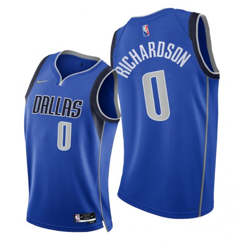 Nike Dallas Mavericks #0 Josh Richardson Youth 2021-22 75th Diamond Anniversary NBA Jersey Blue Youth->women nba jersey->Women Jersey