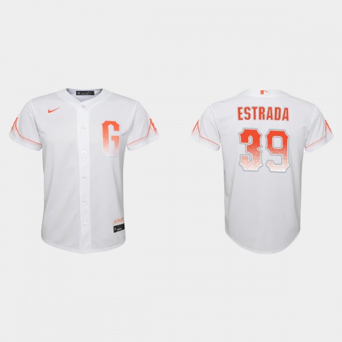 San Francisco San Francisco Giants #39 Thairo Estrada Youth 2021 City Connect White Jersey Youth->san francisco giants->MLB Jersey