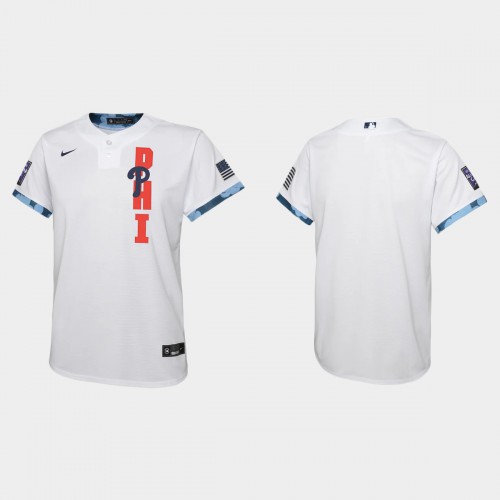 Philadelphia Philadelphia Phillies Youth 2021 Mlb All Star Game White Jersey Youth->philadelphia phillies->MLB Jersey