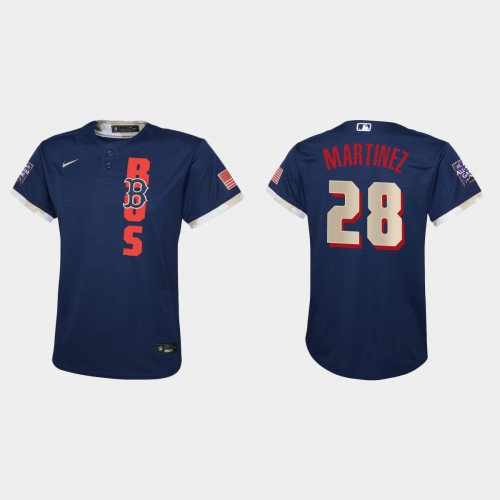 Boston Boston Red Sox #28 J.D. Martinez Youth 2021 Mlb All Star Game Navy Jersey Youth->boston red sox->MLB Jersey