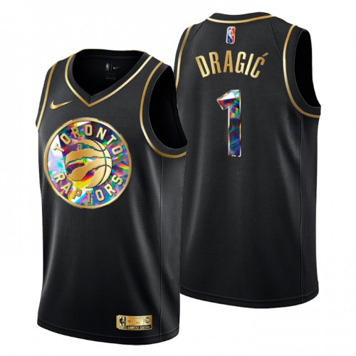 Toronto Toronto Raptors #1 Goran Dragic Men’s Golden Edition Diamond Logo 2021/22 Swingman Jersey – Black Men’s->toronto blue jays->MLB Jersey