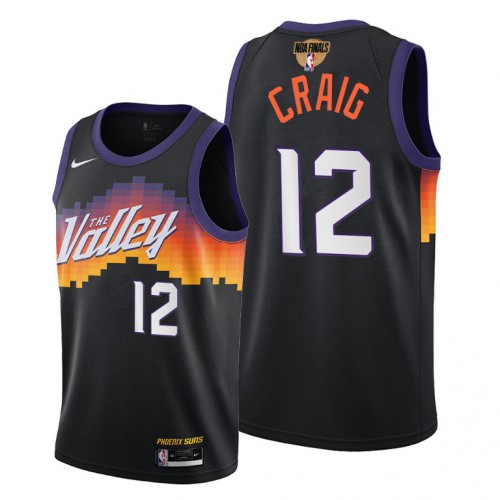 Nike Phoenix Suns #12 Torrey Craig Men’s 2021 NBA Finals Bound City Edition Jersey Black Men’s