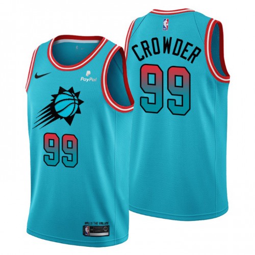 Nike Phoenix Suns #99 Jae Crowder Men’s 2022-23 City Edition NBA Jersey – Cherry Blossom Blue Men’s->portland trail blazers->NBA Jersey