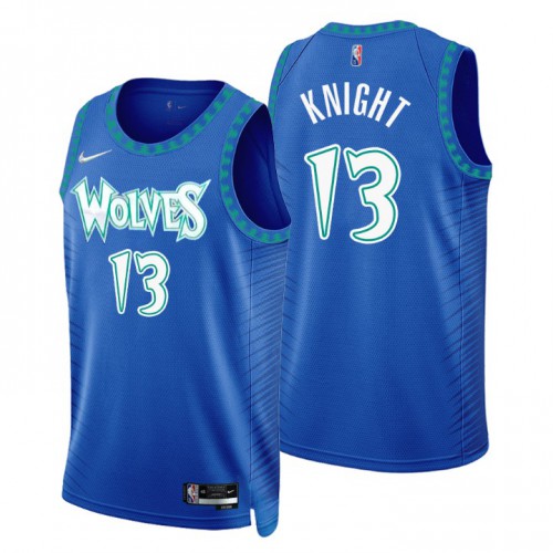 Minnesota Minnesota Timberwolves #13 Nathan Knight Men’s Nike Royal 2021/22 Swingman NBA Jersey – City Edition Men’s->minnesota timberwolves->NBA Jersey