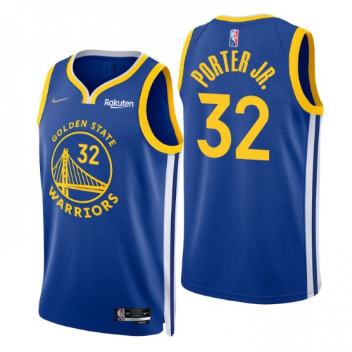 Nike Golden State Warriors #32 Otto Porter Jr. Royal Men’s 2021-22 NBA 75th Anniversary Diamond Swingman Jersey – Icon Edition Men’s