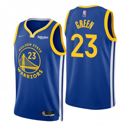 Nike Golden State Warriors #23 Draymond Green Royal Men’s 2021-22 NBA 75th Anniversary Diamond Swingman Jersey – Icon Edition Men’s