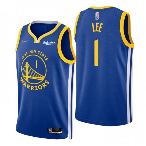 Nike Golden State Warriors #1 Damion Lee Royal Men’s 2021-22 NBA 75th Anniversary Diamond Swingman Jersey – Icon Edition Men’s